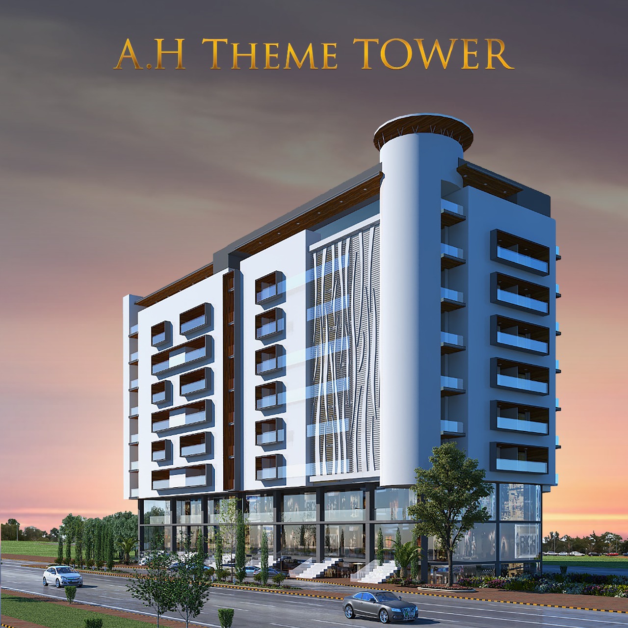 AH Theme Tower Bahria Town Phase 8 Rawalpindi